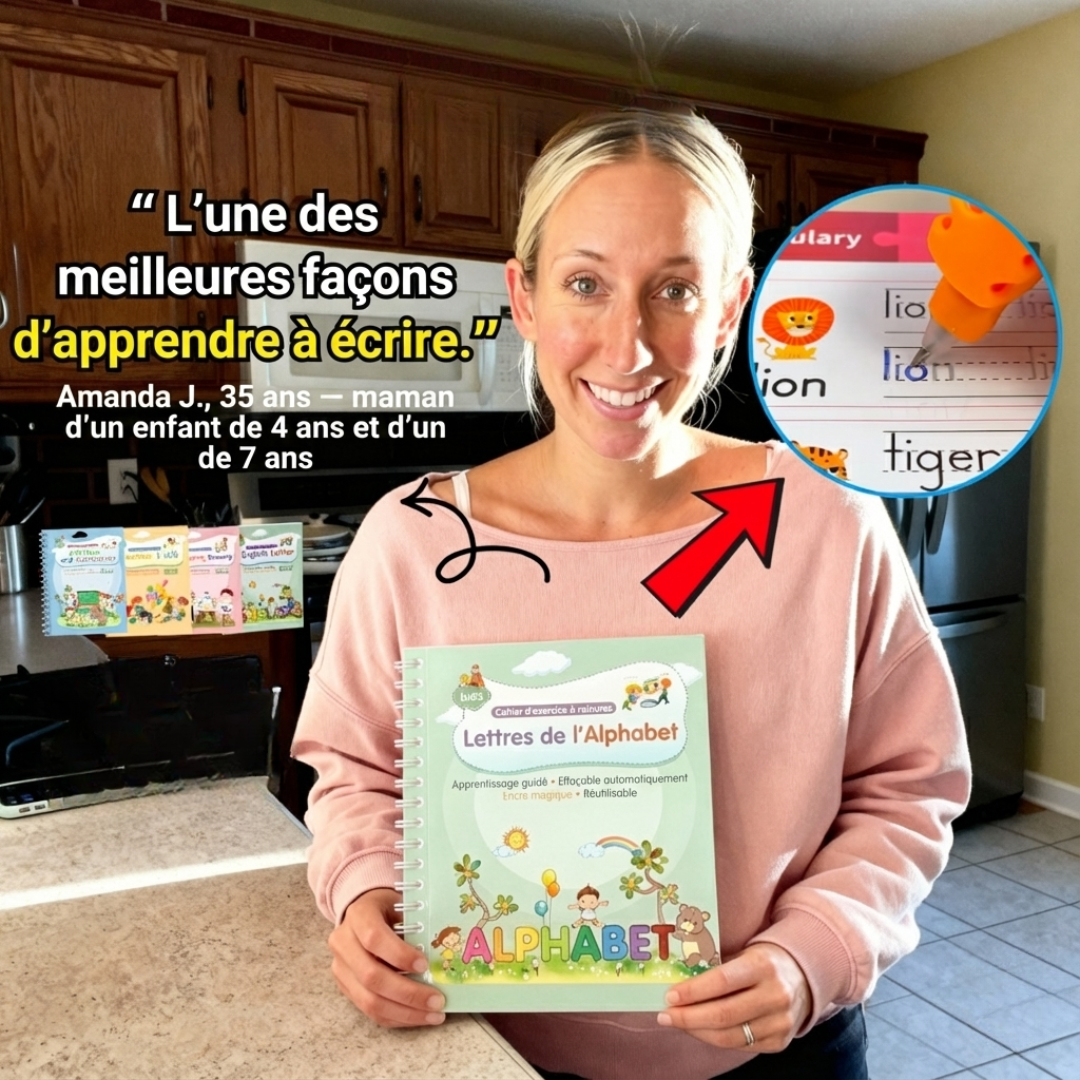 Clariva MagiScript® — Cahier d'Écriture Magique Pour Enfant