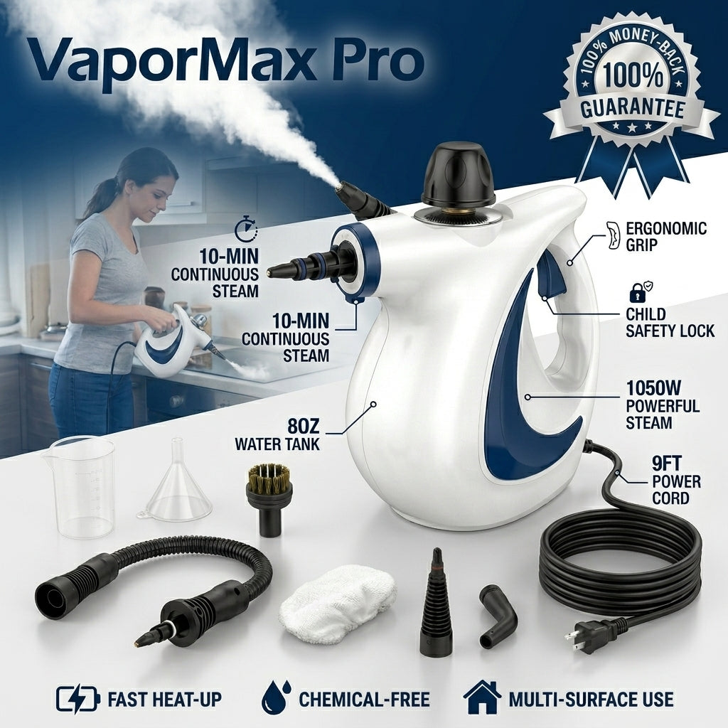 VaporMax Pro® High-Pressure Steam Cleaner