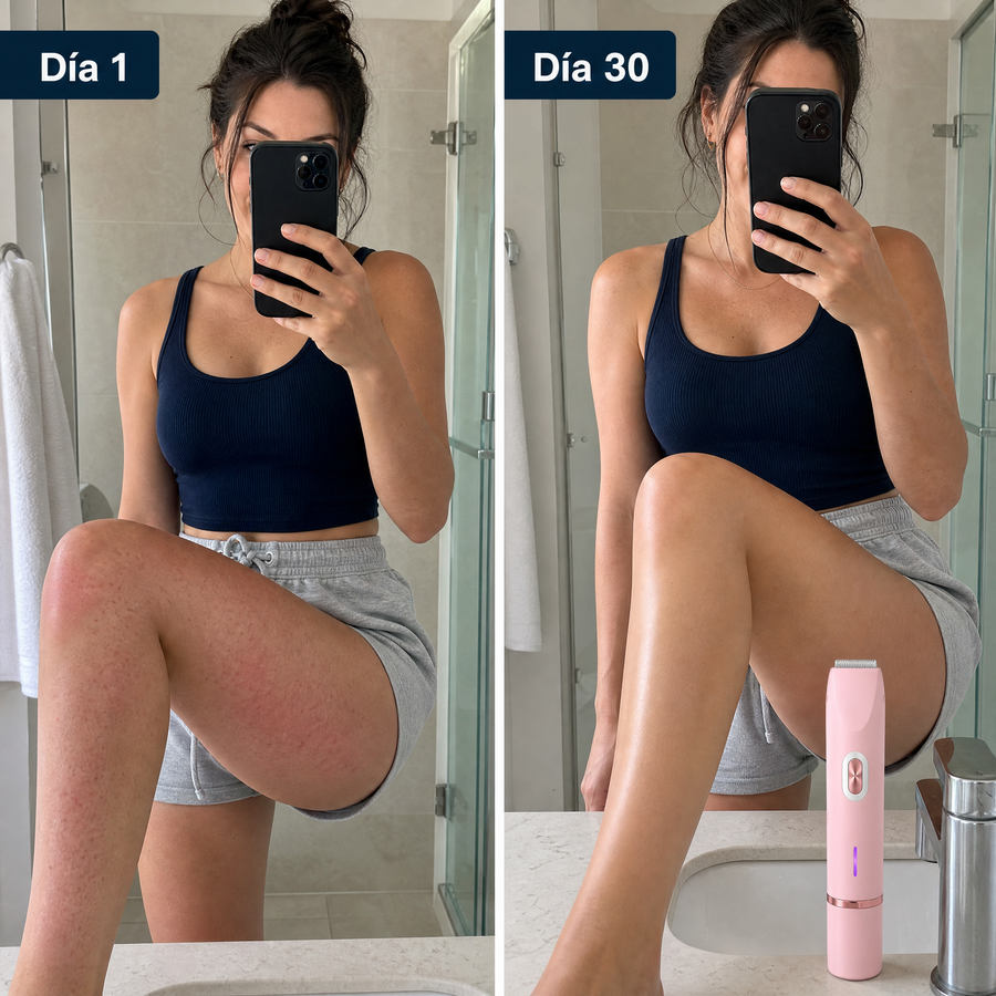 Clariva VelvetShave® — Rasoir Étanche & Anti-Irritations — main:before_after