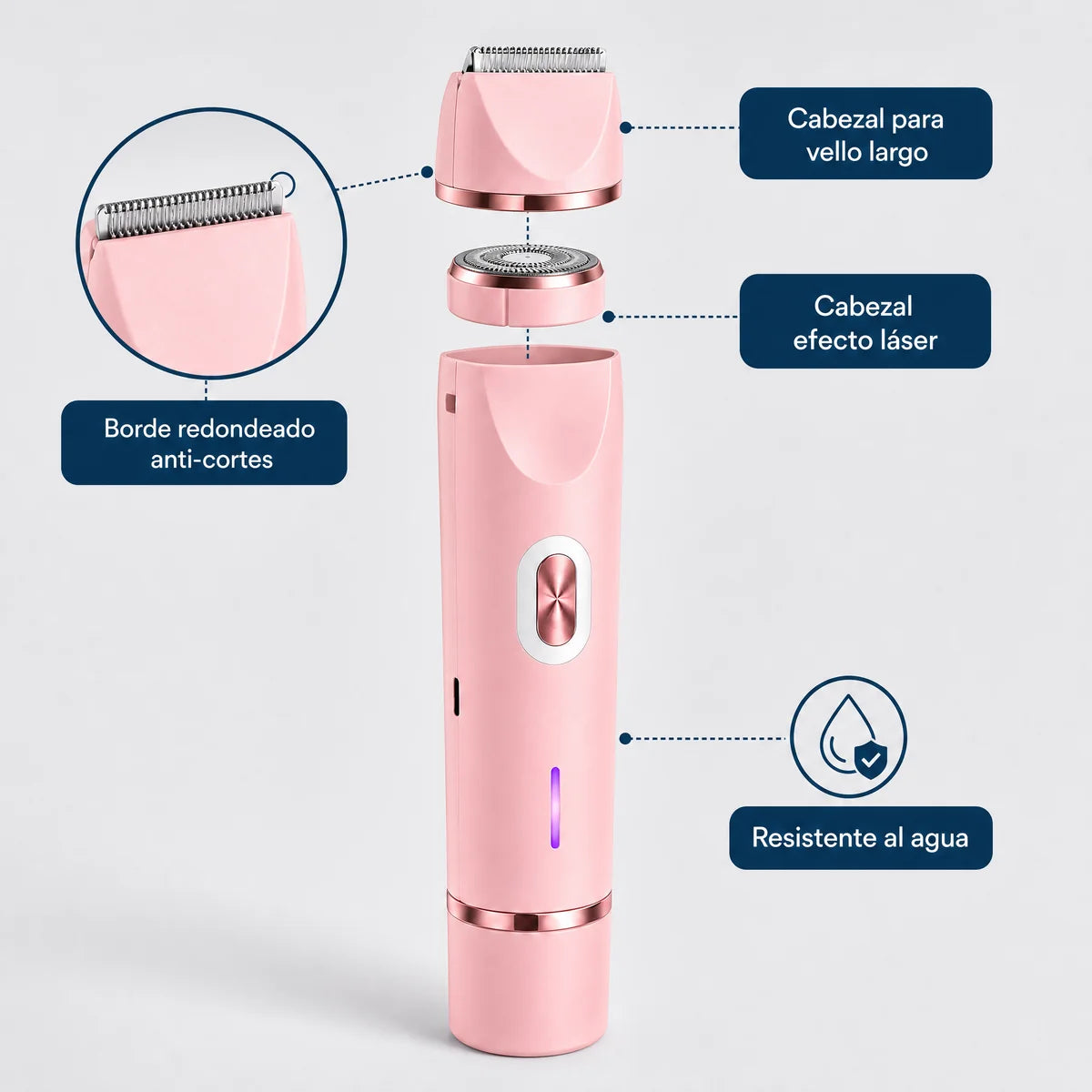 VelvetShave® — Rasuradora Resistente al Agua y Anti-Irritaciones
