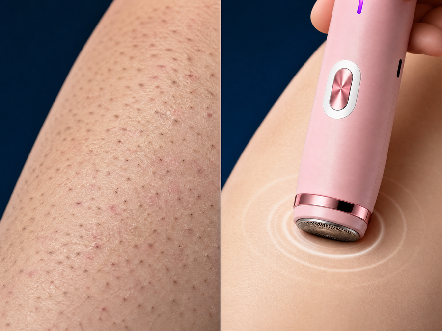 Clariva VelvetShave® — Rasoir Étanche & Anti-Irritations section:image_with_text